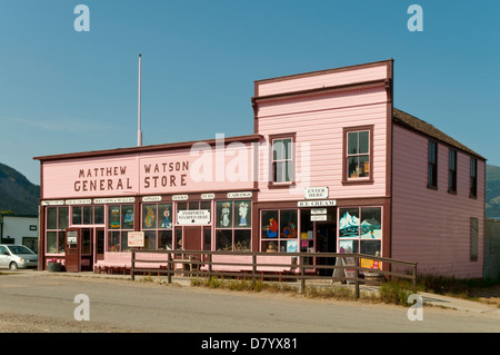 Matthew Watson Gemischtwarenladen, Carcross, Yukon, Kanada Stockfoto