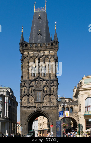 Der Pulverturm, Prag, Tschechische Republik Stockfoto