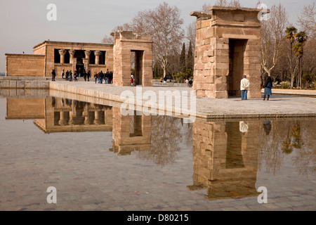 der Ägyptische Tempel Templo de Debod in Madrid, Spanien, Europa | ägyptische Tempel Templo de Debod in Madrid, Spanien, Europa Stockfoto