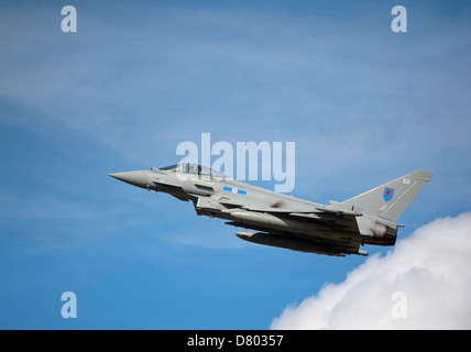 Eurofighter Typhoon EU FGR4 RAF Nr. 6 Sqn Leuchars. Schottland.   SCO 9117 Stockfoto