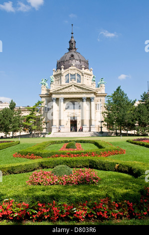 Szechenyi Baths, Városliget, Pest, Ungarn Stockfoto