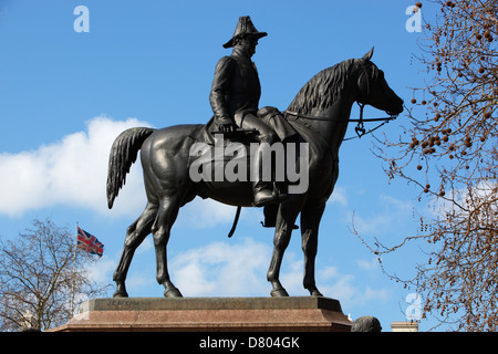 Reiterstandbild des 1. Duke of Wellington am Hyde Park Corner Stockfoto