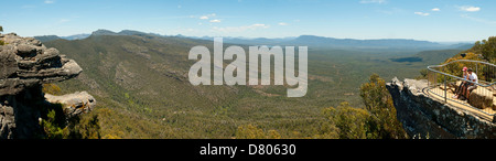 Blick auf den Balkonen, Grampians NP Panorama, Victoria, Australien Stockfoto