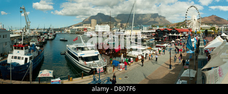 V & ein Panorama Waterfront, Cape Town, Western Cape, Südafrika Stockfoto