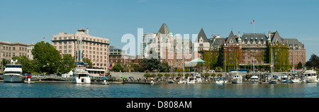 James Bay Waterfront Panorama, Victoria, Britisch-Kolumbien, Kanada Stockfoto