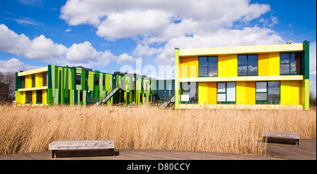 Farbenfrohen Gebäuden und Architektur an der Nottingham Science Park Stockfoto