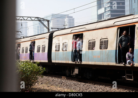 Ein Personenzug in Indien Stockfoto