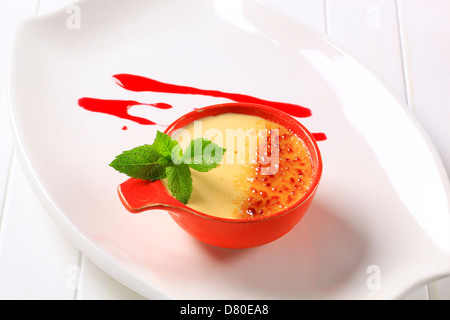 Crème Brûlée Stockfoto