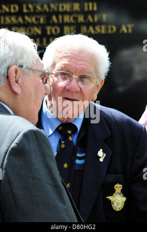 16. Mai 2013. Dambusters Raid 70. Jahrestag Gedenkfeier am Kings Hill, Kent, ehemaligen Gelände des Flugplatzes West Malling. Stockfoto