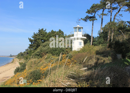 Lepe Leuchtturm, Lepe Country Park, The Solent, Hampshire, UK Stockfoto