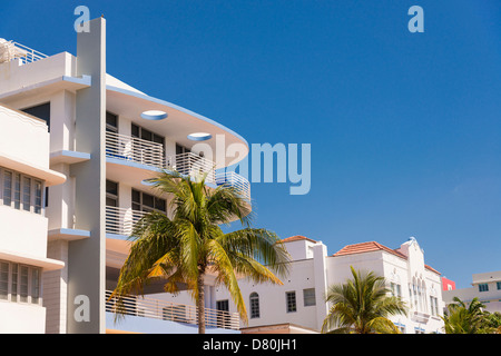 Art-Deco-Viertel Miami Beach, Ocean Drive, Collins Avenue, Miami Beach, Florida, USA Stockfoto