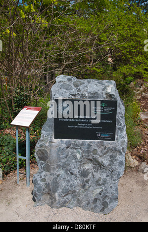 Geologischen Park in Botanicka Zahrada der Botanische Garten in Nove Mesto Neustadt Prag Tschechische Republik Europa Stockfoto