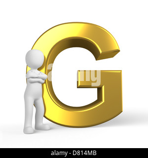 Das goldene Alphabet für das Schreiben für besondere Grüße, Text, Karten und Wünsche als Stockfoto