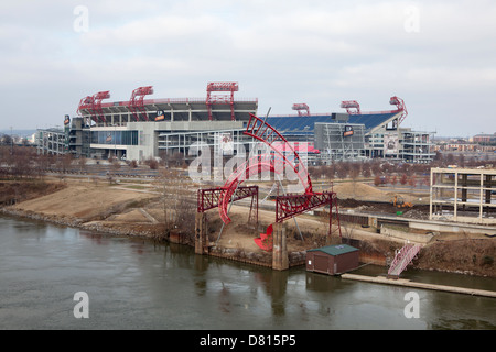 LP Field-Stadion, Heimat der Tennessee Titans, in Nashville Tennessee, USA Stockfoto