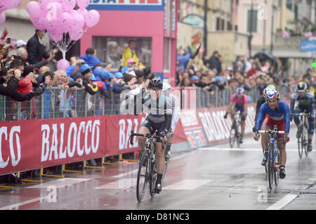 Treviso, Italien. 16. Mai 2013.  Mark Cavendish gewinnt Etappe 12 der Giro d ' Italia Longarone nach Treviso. Stockfoto