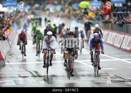 Treviso, Italien. 16. Mai 2013.  Mark Cavendish gewinnt Etappe 12 der Giro d ' Italia Longarone nach Treviso. Stockfoto