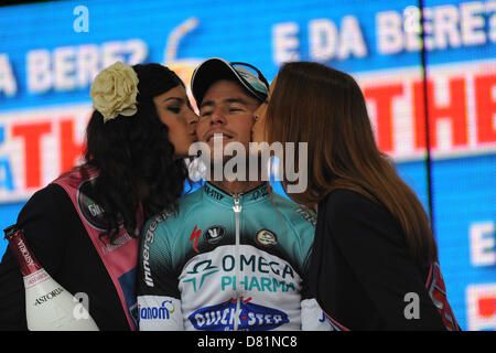 Treviso, Italien. 16. Mai 2013.  Mark Cavendish gewinnt Etappe 12 der Giro d ' Italia Longarone nach Treviso. Stockfoto