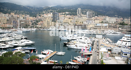 Panoramablick auf Monte Carlo Monaco Stockfoto