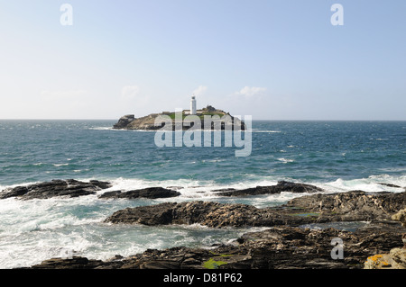 Godrevy Leuchtturm in der Nähe von Hayle Cornwall England UK GB Stockfoto