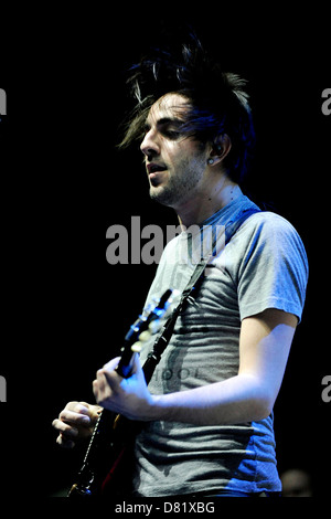 Jack Barakat All Time Low führt auf der Bühne als Unterstützung für Simple Plan im Air Canada Centre eröffnet. Toronto, Kanada- Stockfoto