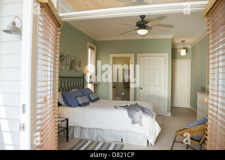 Einladende Schlafzimmer Interior, USA Stockfoto