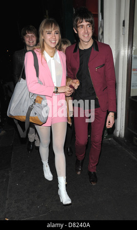 Suki Waterhouse und Miles Kane die NME Awards Afterparty im W Hotel in London, England - 29.02.12 Stockfoto