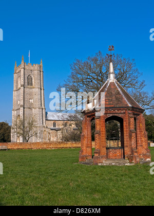 Das Dorf Heydon mit seiner Kirche St. Peter und St. Paul, Norfolk, Stockfoto