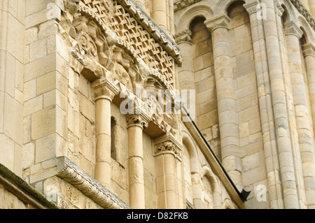 Rochester Kathedrale. Architektonische Details. Rochester, Kent, UK Stockfoto