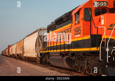 Langen Güterzug, Sterling, Colorado Stockfoto