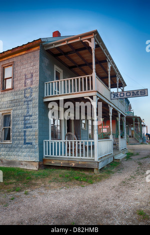 Hotel in 1880 Stadt in South Dakota Stockfoto