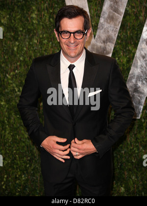 Ty Burrell und seine Frau Holly Burrell haben ein Babymädchen, ihr zweites Kind angenommen. Ty Burrell 2012 Vanity Fair Oscar Party im Stockfoto