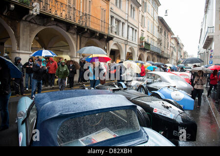 Brescia, Italien. 16. Mai 2013 - Mille Miglia 2013 - erster Tag in Brescia/Italien am 16. Mai 2013. Quelle: Johann Hinrichs / Alamy Live News Stockfoto