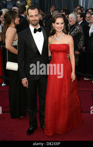 Natalie Portman und Benjamin Millepied 84. Annual Academy Awards (Oscars) im Kodak Theatre - Ankünfte Los Angeles statt, Stockfoto