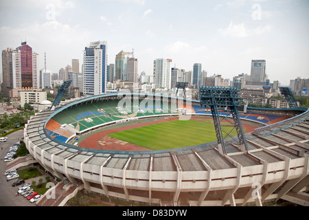 Chengdu Sports Centre Stadium, ein Mehrzweck-Stadion vor allem für Fußball / Fußball in China verwendet Stockfoto
