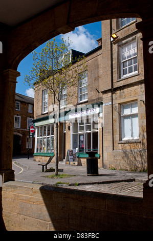 Cornhill aus Markt Haus, Ilminster, Somerset, England, Großbritannien Stockfoto