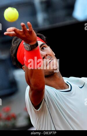 Rom, Italien. 17. Mai 2013. Foro Italico Rom Masters ATP Herren-Tennisturnier Rafael Nadal Spanien. Bildnachweis: Aktion Plus Sportbilder / Alamy Live News Stockfoto