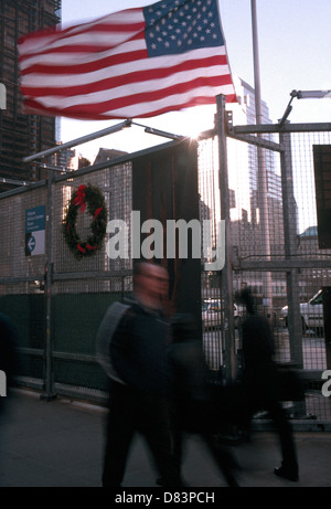 Standort des ehemaligen World Trade Center. New York. 12. Januar 2006. Stockfoto