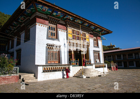 Tamshing Goempa (Kloster) in Jakar. Bumthang Bezirk. Bhutan. Stockfoto