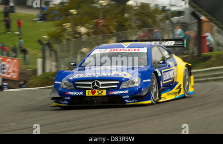 Brands Hatch, Großbritannien. 18. Mai 2013. Gary Paffett (GBR) fahren die EURONICS Mercedes AMG DTM Mercedes AMG C-Coupé DTM Deutsche Tourenwagen Meisterschaft Praxis von Brands Hatch. Bildnachweis: Aktion Plus Sportbilder / Alamy Live News Stockfoto