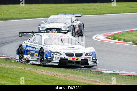 Brands Hatch, Großbritannien. 18. Mai 2013. Dirk Werner (GER) fahren das BMW Team Schnitzer BMW M3 DTM während der DTM Deutsche Tourenwagen Meisterschaft Praxis von Brands Hatch. Bildnachweis: Aktion Plus Sportbilder / Alamy Live News Stockfoto