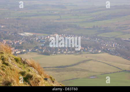 Blick von der Campsie fiel in East Dunbartonshire, Schottland Stockfoto