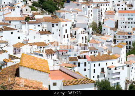 weiße Casares in Südspanien Stockfoto