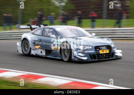 Brands Hatch, Großbritannien. 18. Mai 2013. Filipe Albuquerque in seinem Audi Sport Team Rosberg Audi RS 5 DTM in der Qualifikation für die Runde 2 die DTM Deutsche Tourenwagen Meisterschaft von Brands Hatch Rennstrecke. Bildnachweis: Aktion Plus Sportbilder / Alamy Live News Stockfoto