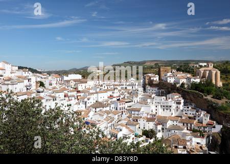 Weiße Dorf Setenil de Las Bodegas, Andalusien Spanien Stockfoto