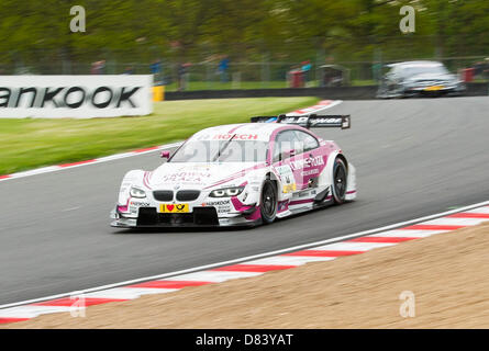 Brands Hatch, Großbritannien. 18. Mai 2013. Andy Priaulx (GBR) fahren das BMW Team RMG BMW M3 DTM während der DTM Deutsche Tourenwagen Meisterschaft Qualifikation von Brands Hatch. Bildnachweis: Aktion Plus Sportbilder / Alamy Live News Stockfoto