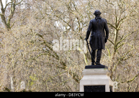 Generalmajor Robert Clive Bronze-Denkmal in London in der Nähe von Parlament und St. James Park, Großbritannien Stockfoto