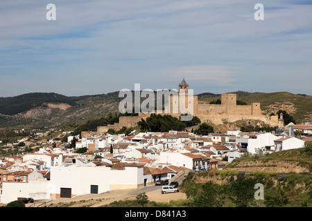 Maurische Burg Alcazaba in Antequera, Andalusien Spanien Stockfoto