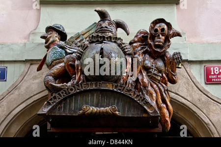 Nationales Marionettentheater mit Museum in Prag, Tschechische Republik Stockfoto