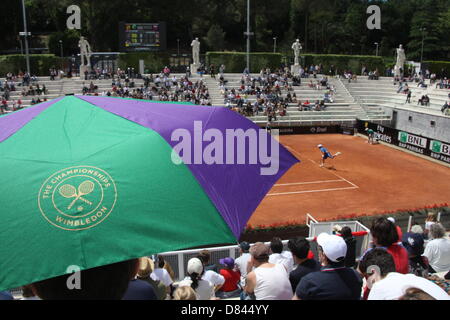 Rom, Italien. 17. Mai 2013 beherrscht die Szene an der atp Tennis-Turnier in Rom, Italien Stockfoto