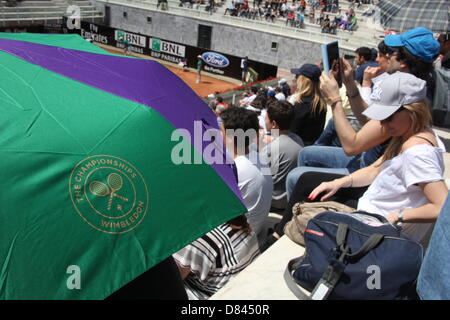 Rom, Italien. 17. Mai 2013 beherrscht die Szene an der atp Tennis-Turnier in Rom, Italien Stockfoto